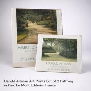 Harold Altman‎ Art Prints Lot of 2 Pathway in Parc Le Mont Editions France